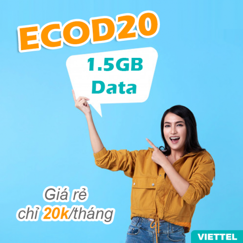 Hướng dẫn đăng ký gói cước ECOD20 Viettel Đăng ký gói cước ECOD20 Viettel