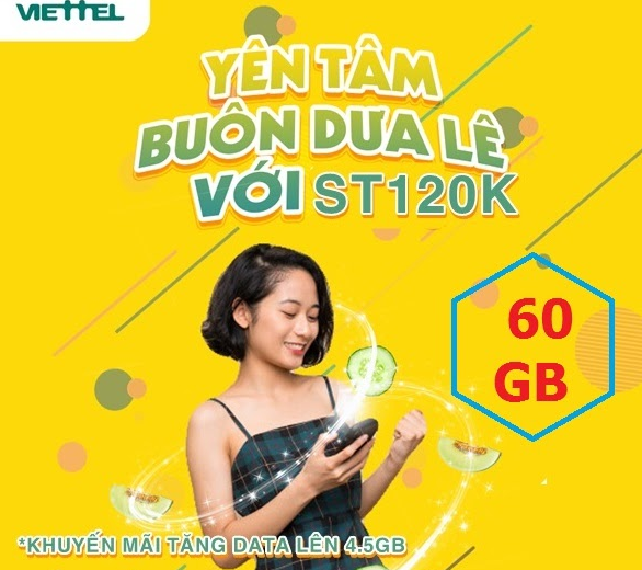 Gói 120K Có 60GB Data Tốc Độ Cao free cuộc gọi nội mạng Gói 120K Có 60GB Data Tốc Độ Cao free cuộc gọi nội mạng